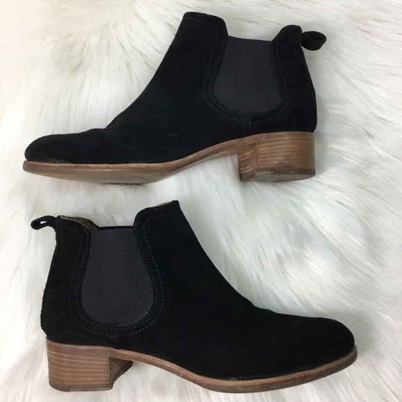 Alberto Fermani Shoes - Alberto Fermani Black Suede Chelsea Booties